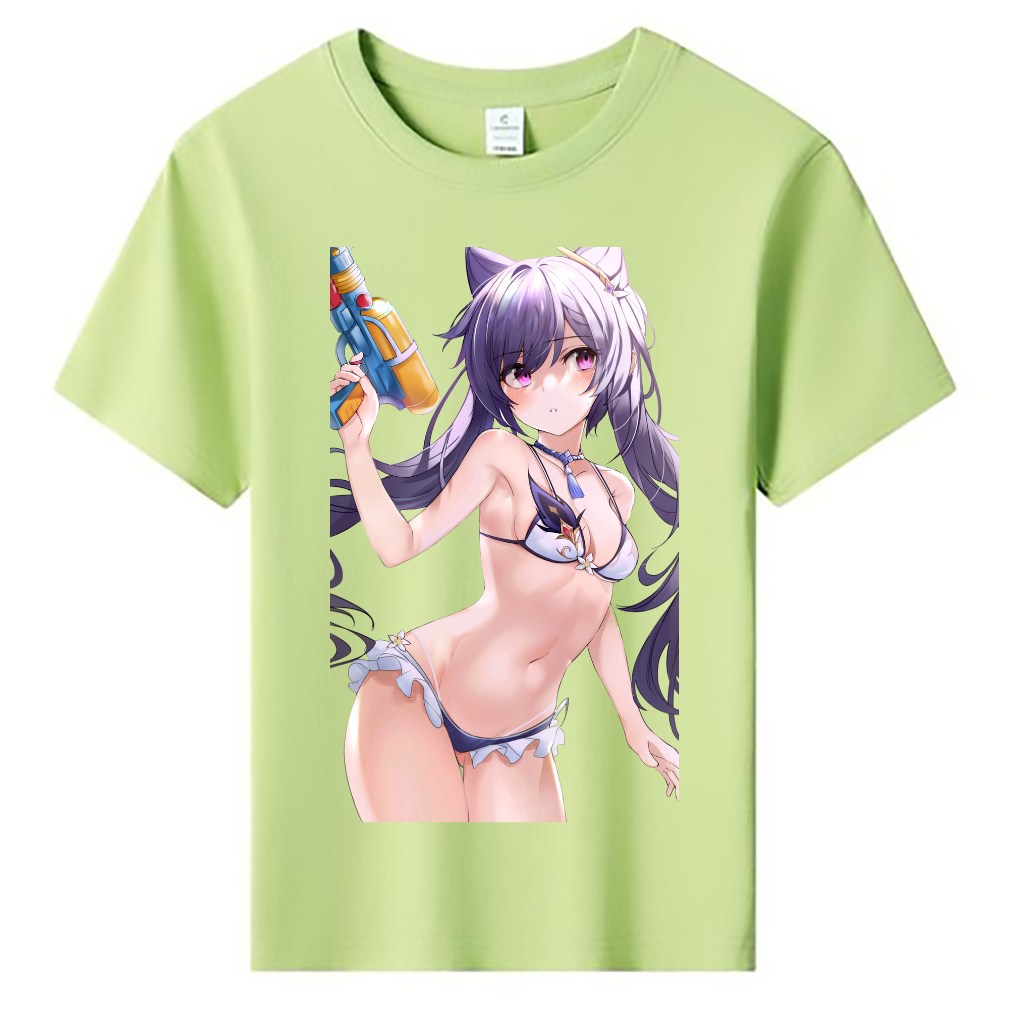 げんし神 刻晴 こくせい genshin Kokusei 綿100％キッズTシャツ（フロントプリント）